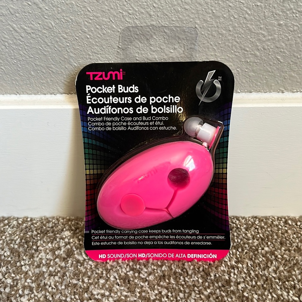 Tzumi Pink Pocket Buds
